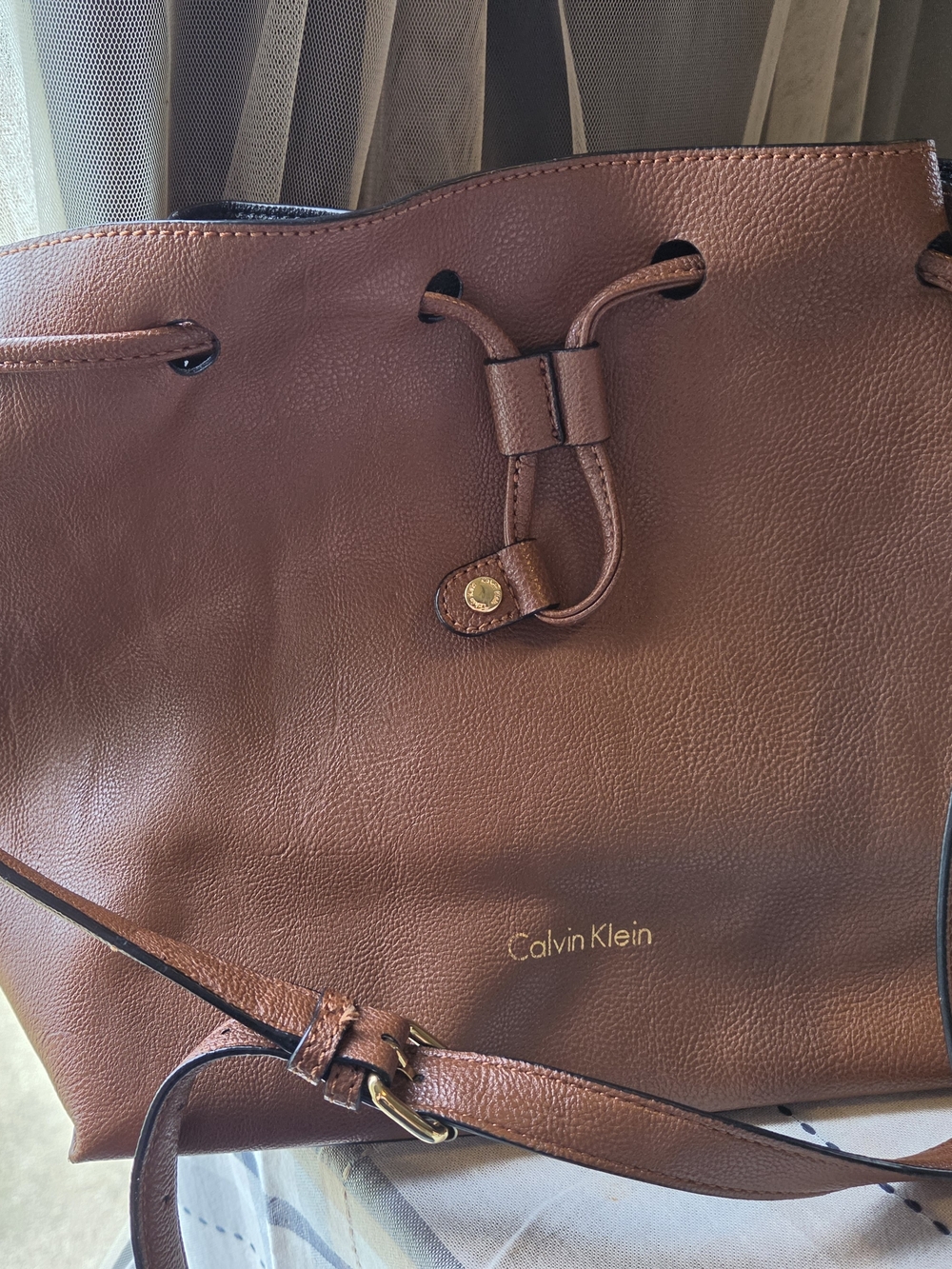 Calvin Klein Gabrianna Bucket Shoulder Bag NWOT